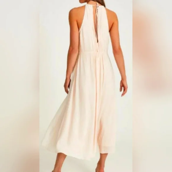 NWT REISS | Marta Midi Dress Pink in Size Med (8) - Picture 2 of 9